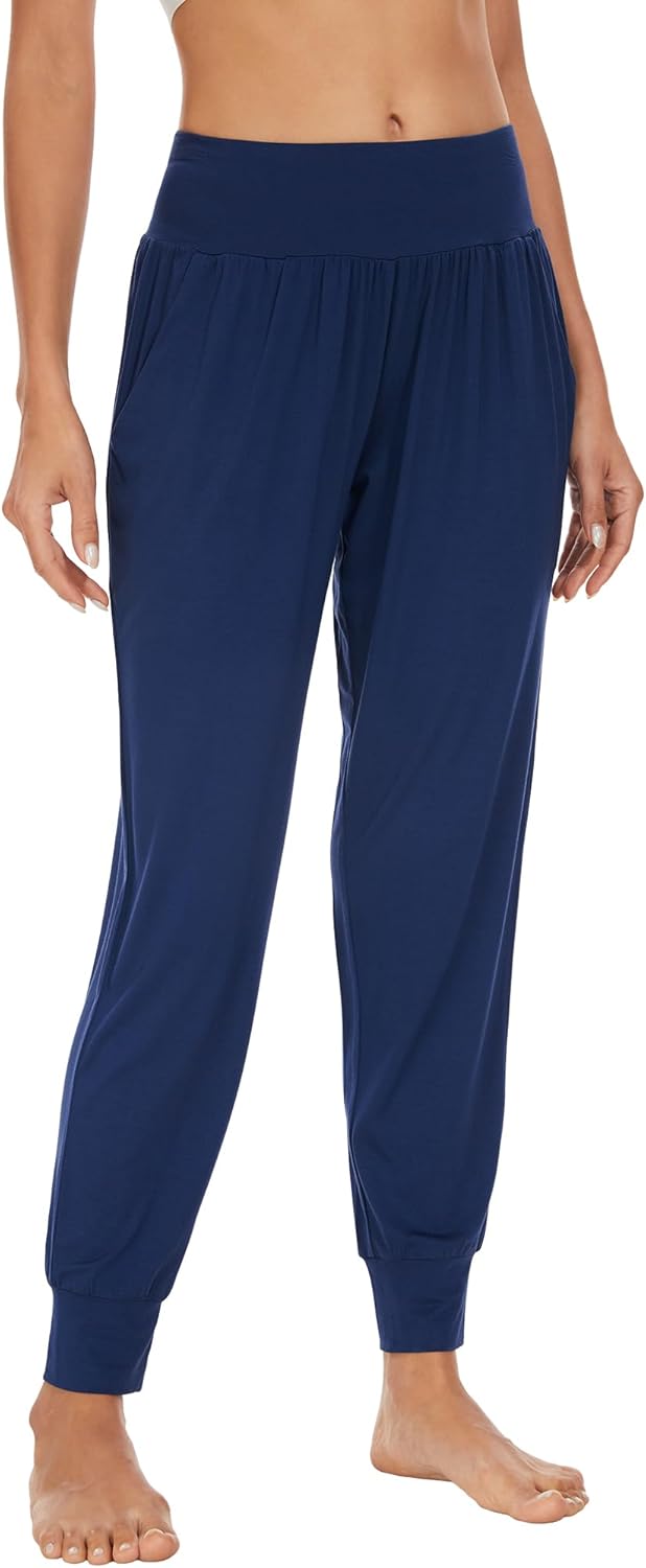 WiWi Women's Viscose from Bamboo Joggers Super Soft Pajama Pants Yoga Bottoms Cooling Lounge Sweatpants S-XXL