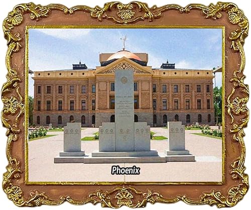 Phoenix Arizona USA - Imán para nevera, recuerdo de viaje, decoración de nevera, calcomanía magnética, colección artesanal disponible en Yaxa Guatemala