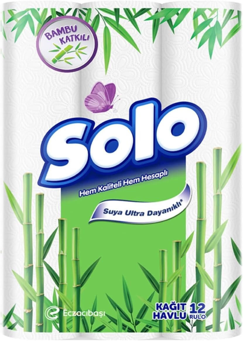 SOLO Bambu Katkılı Kağıt Havlu 12'li
