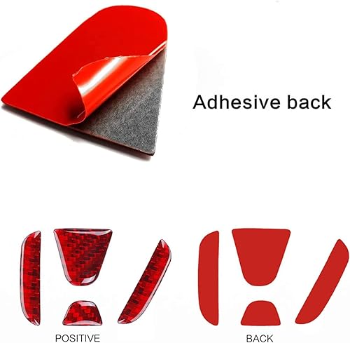 Miniatura 10 de LANZMYAN Compatible con el emblema del portón trasero del automóvil con logotipo de fibra de carbono, accesorios para Honda Civic de 11 generación