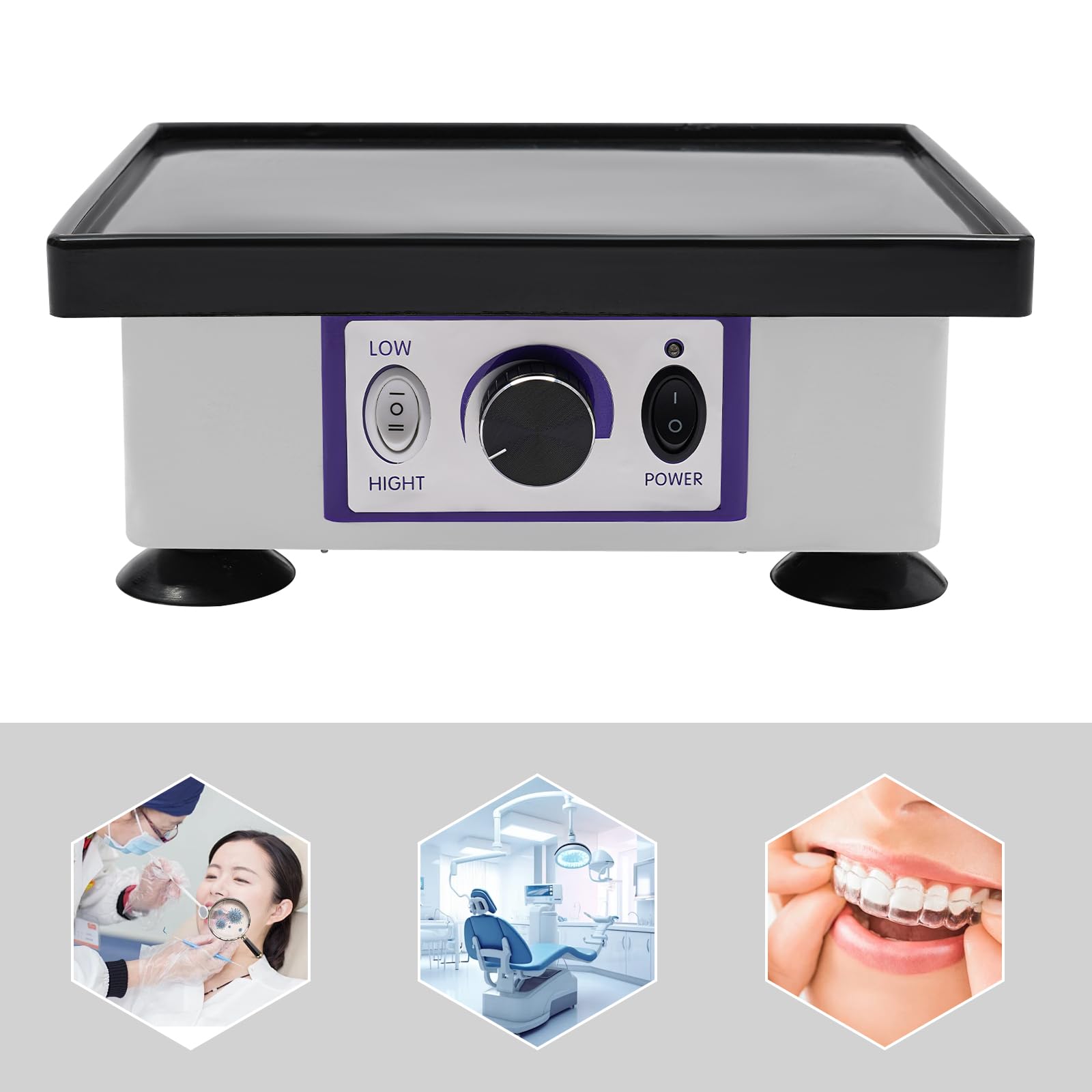 Rüttler Vibrator Gipsmischer Laborgerät Vibrationstisch 150W 220V Zwei Gänge Max Belastung 2kg Perfekt für Labore und Handwerksbetriebe Effizientes Gipsmischen