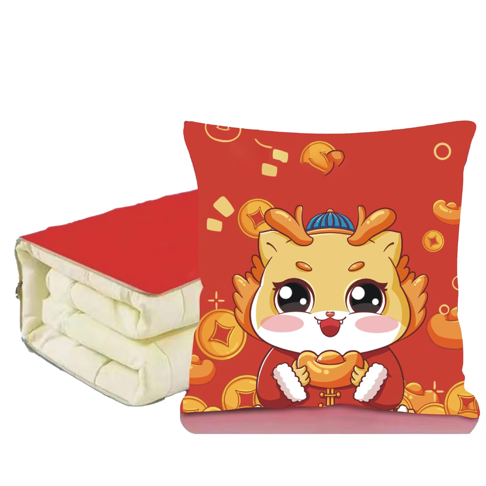 Oreiller adulte pour couchage latéral et dos avec broderie exquise lavable