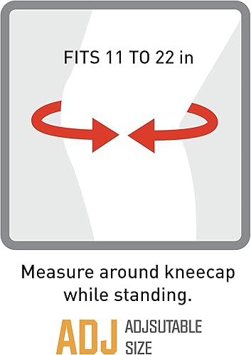 Miniatura 3 de ACE Rodillera de compresión ajustable, soporte moderado para articulaciones débiles, doloridas o lesionadas, talla única (paquete de 3)