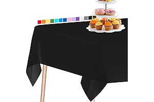 Affordable Black Tablecloth for Your Festivities