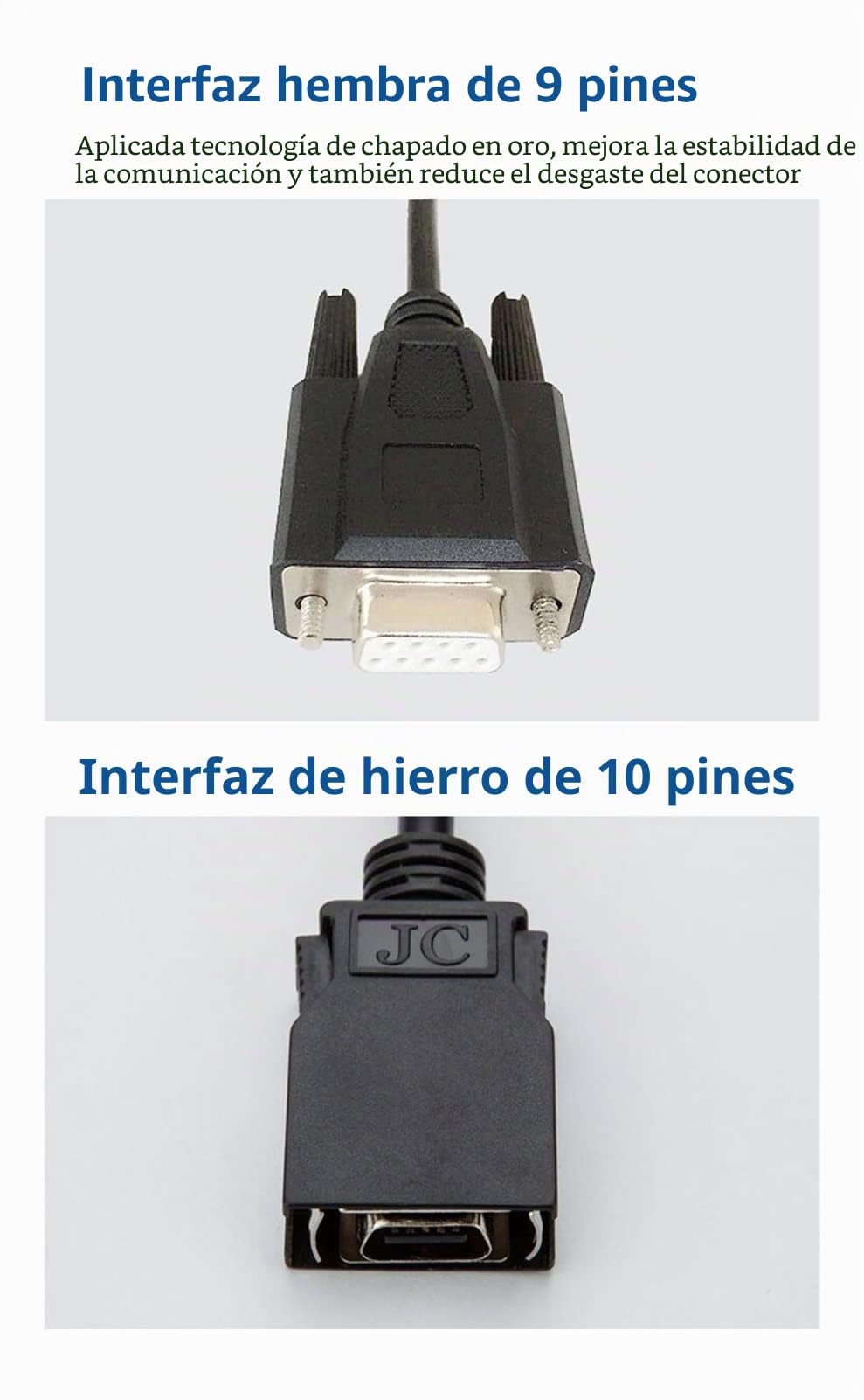 CS1W-CN226 Compatible for Omron CS CJ CQM1H CPM2CPLC Cable de programación RS232 Puerto de la Serie Cable USB (Color : CS1W-CN226)