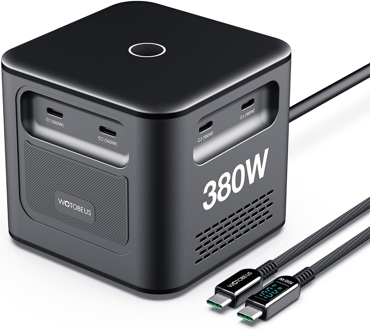 Amazon.com: WOTOBEUS USB C Charging Station, 380W 8-Port (6C+2A) GaN ...