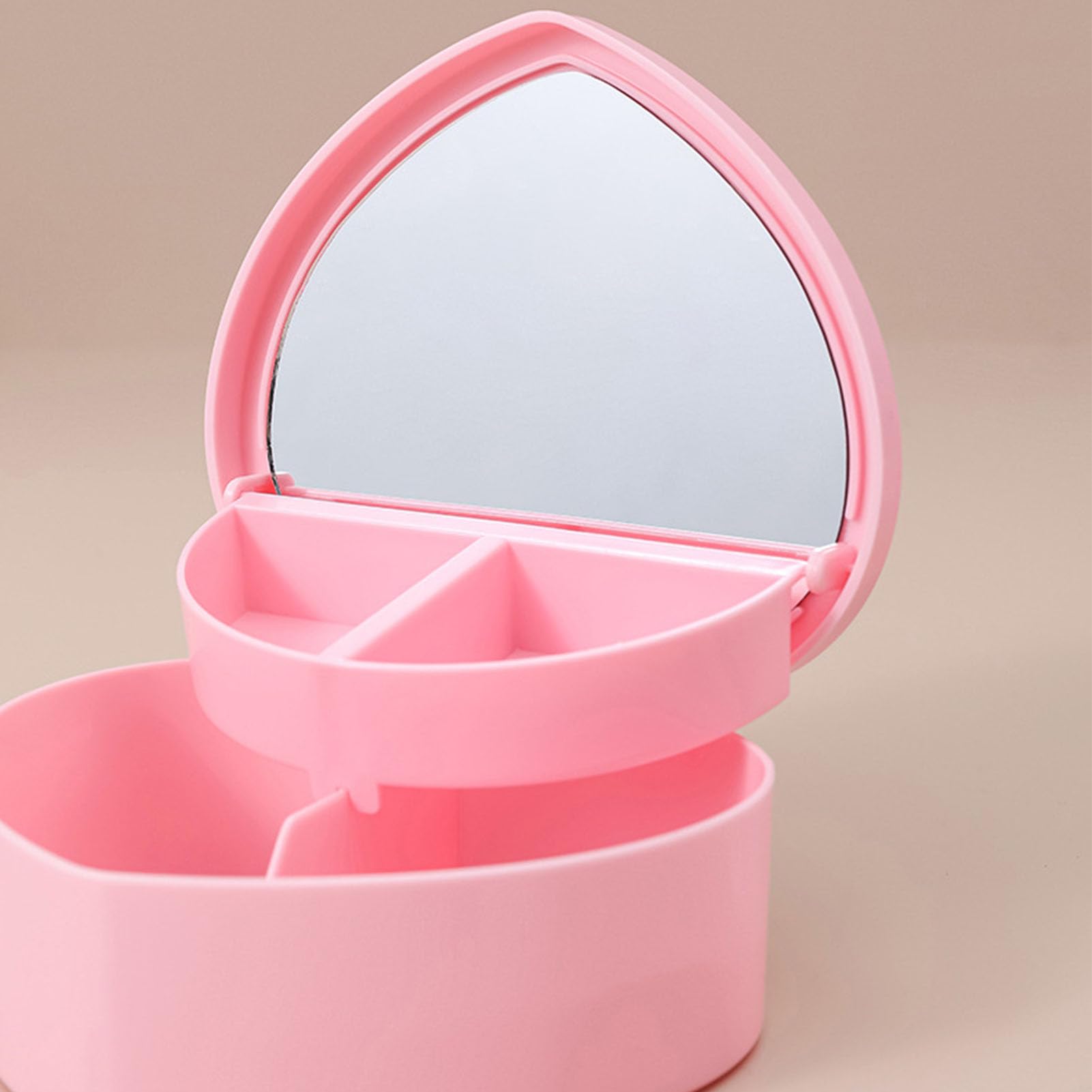 Amazon.com: Miriam Song Heart Shape Pink Jewelry Box, 2 