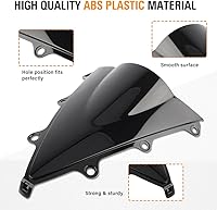 Vista 4 de GZYF Parabrisas de moto para Honda CBR300R 2014-2020, negro