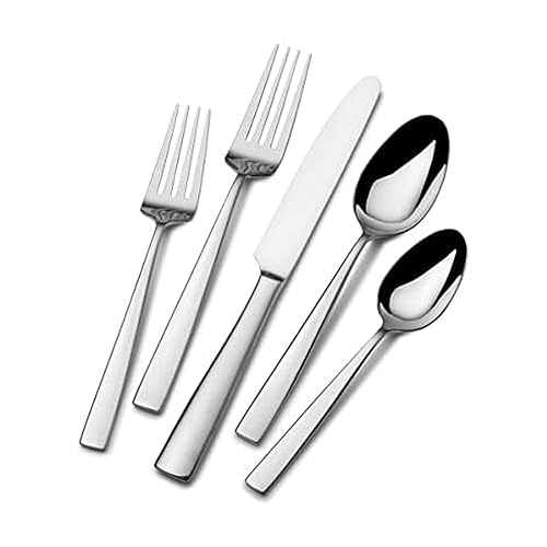 Mikasa Everett 101-Piece Flatware Set for 12, 18/10 Stainless Steel