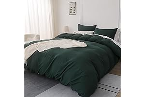 Green Duvet Cover Queen Size Sets, Ultra Soft and Breathable