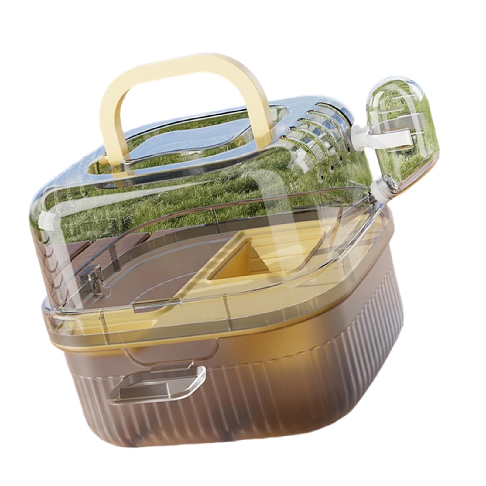 Tragbarer Hamster Habitat Reisekäfig mit klarem Sichtdesign und Stabiler Konstruktion für den Innen und Außenbereich mit kleinen Haustieren Belüfteter Kleintier Reisekäfig