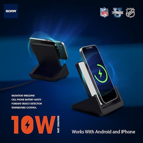Miniatura 6 de SOAR NCAA Unisex Cell Phone Wireless Charging Stand V.4