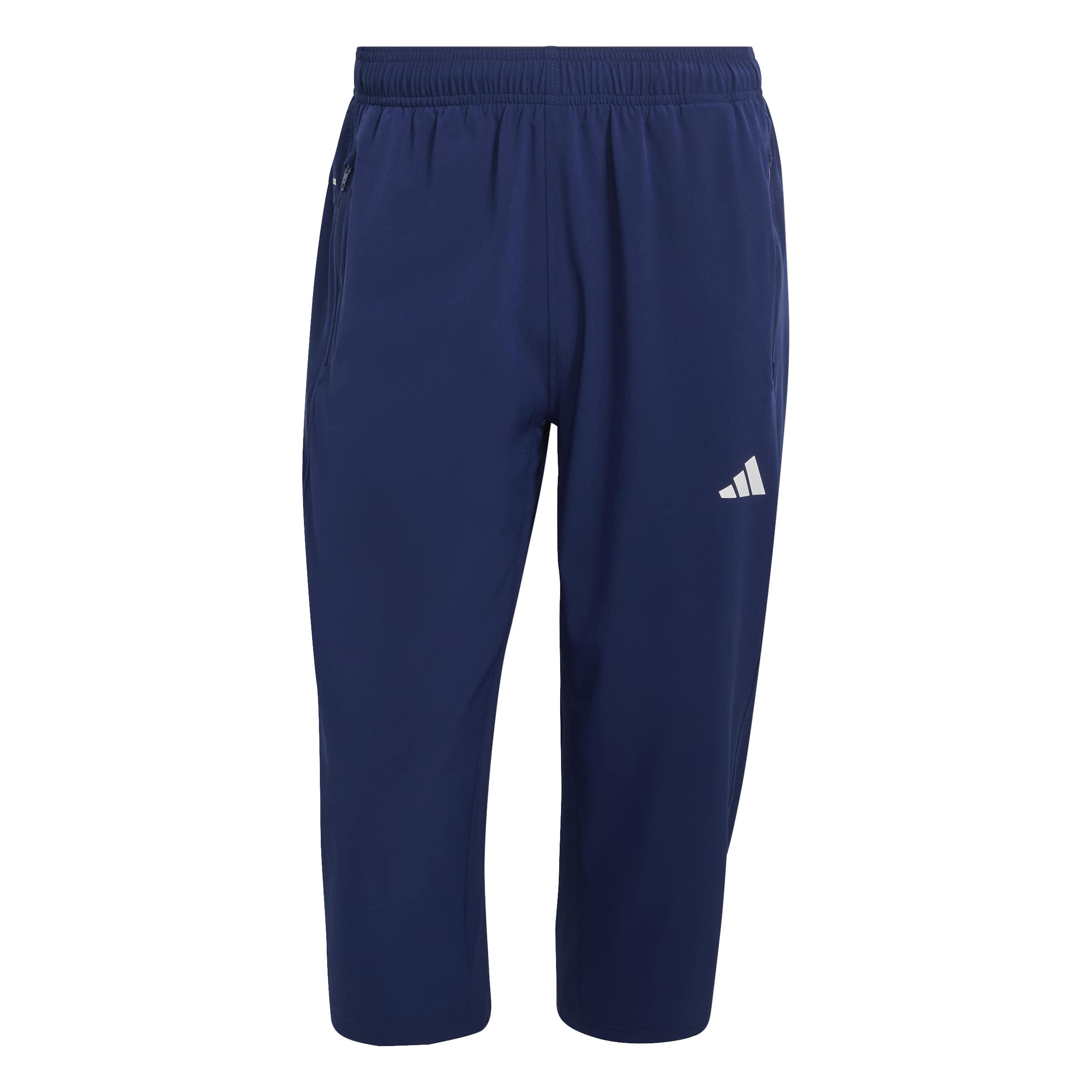 Adidas Men's Bleu 3/4 Training Trousers Essentials Flex