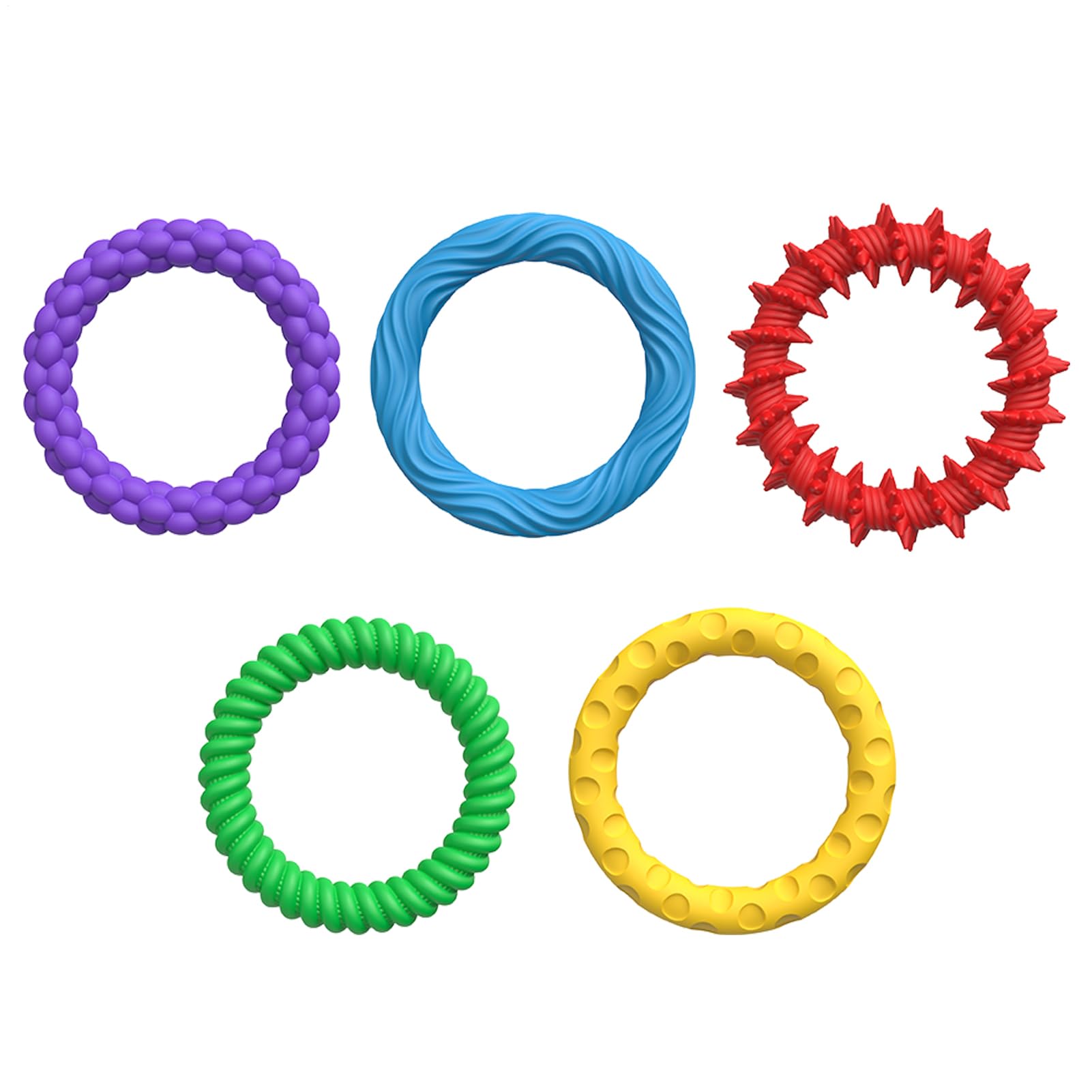 Kids Fidget Bracelets - Funny Silicone Fidget Bracelets, Wristband Bands for Stress Annxiety, Sensory Texture Bracelet for Kids Calmings, Stretchy Chew Fidgett Bracelet with Texture Calming Sensory