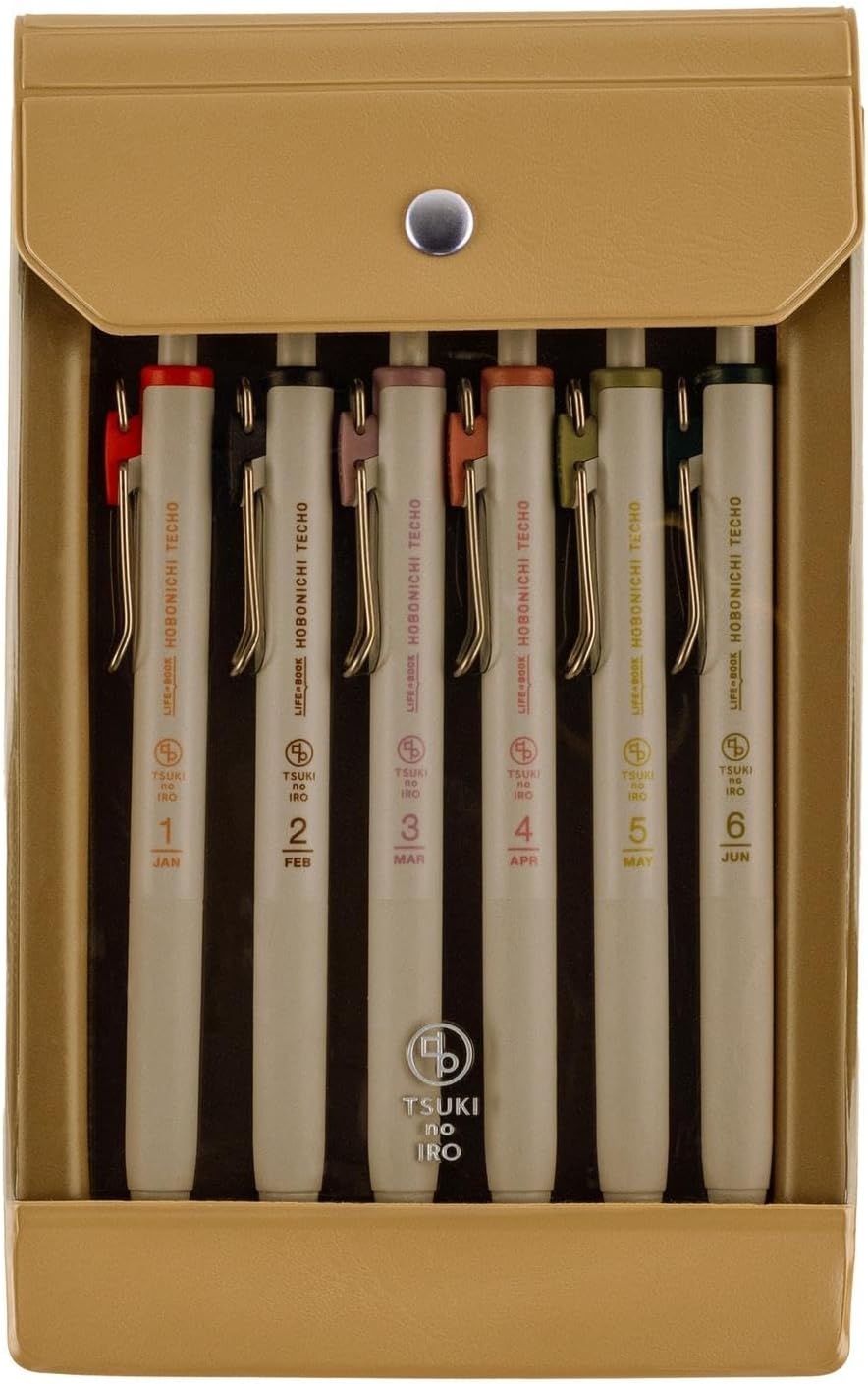 ほぼ日 Hobonichi Techo Accessories – TSUKI no IRO: Uniball One - Jan-June Set with Case