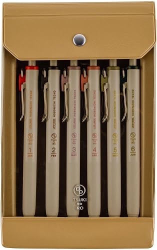 Hobonichi Techo Accessories – TSUKI no IRO: Uniball One - Jan-June Set with Case