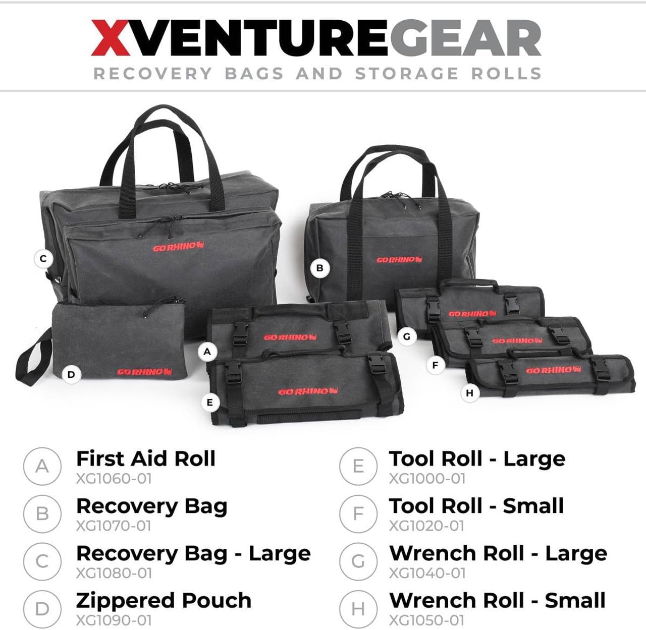 Go Rhino - XG1020-01 - XVENTURE GEAR TOOL ROLL SMALL