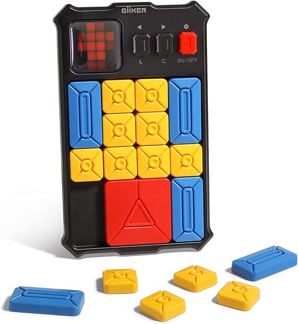 Super Slide, puzzle przesuwne, magnetyczne myślenie, logika, zabawka elektroniczna, gra myśleniowa dla dorosłych i dzieci od 7 lat, wyzwanie dla fanów oryginalnych kostek Rubika