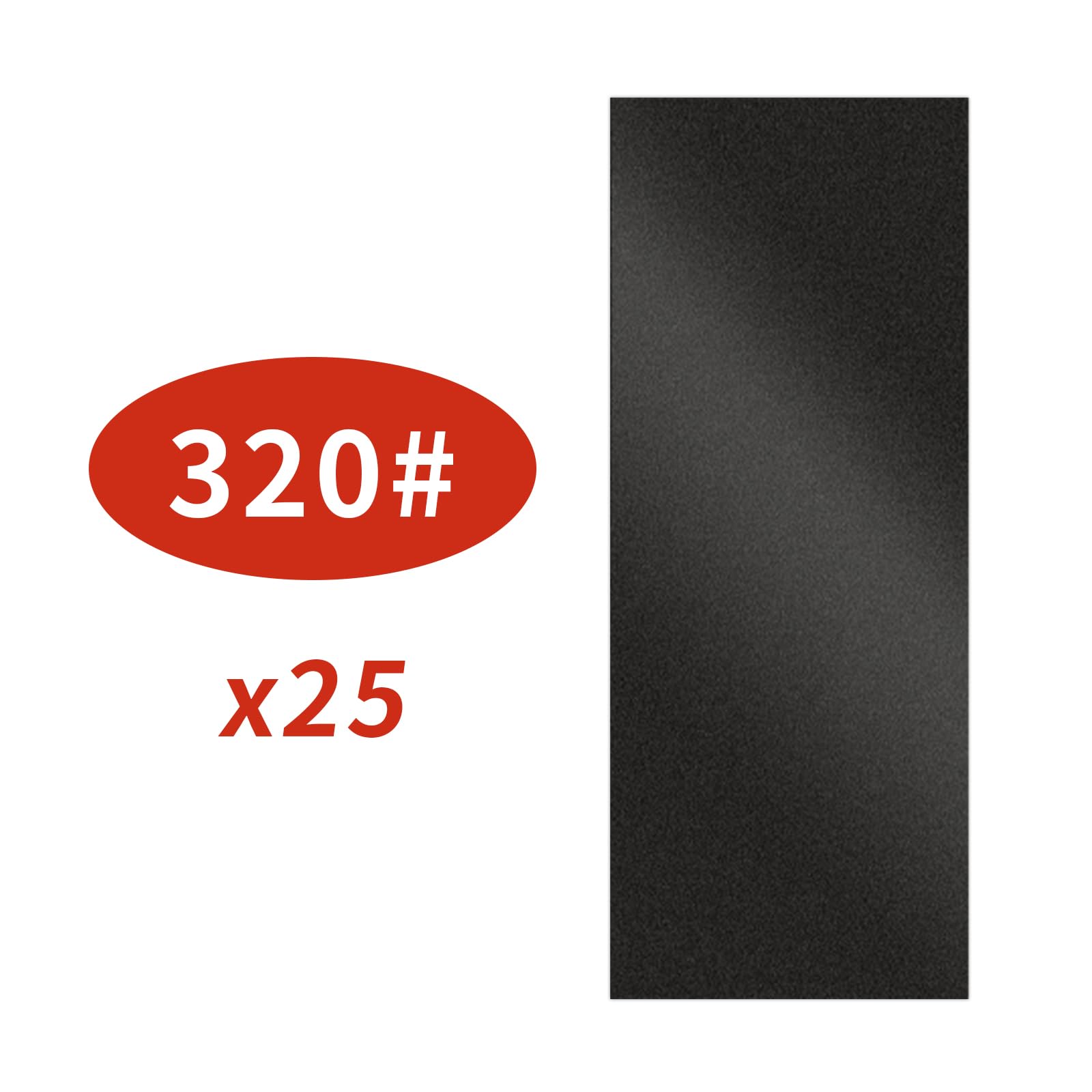 25 pcs 320 Grit Sandpaper Set Wet and Dry Sandpaper for Wood Walls Metals Cars Sand Paper 9 x 3.6 Inch - Image 2