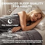 Cooling Weighted Blanket 15 lbs - 48"x72" with Glass Beads for Adults, Full Double Twin Size Bed Soft Breathable Washable Heavy Blanket