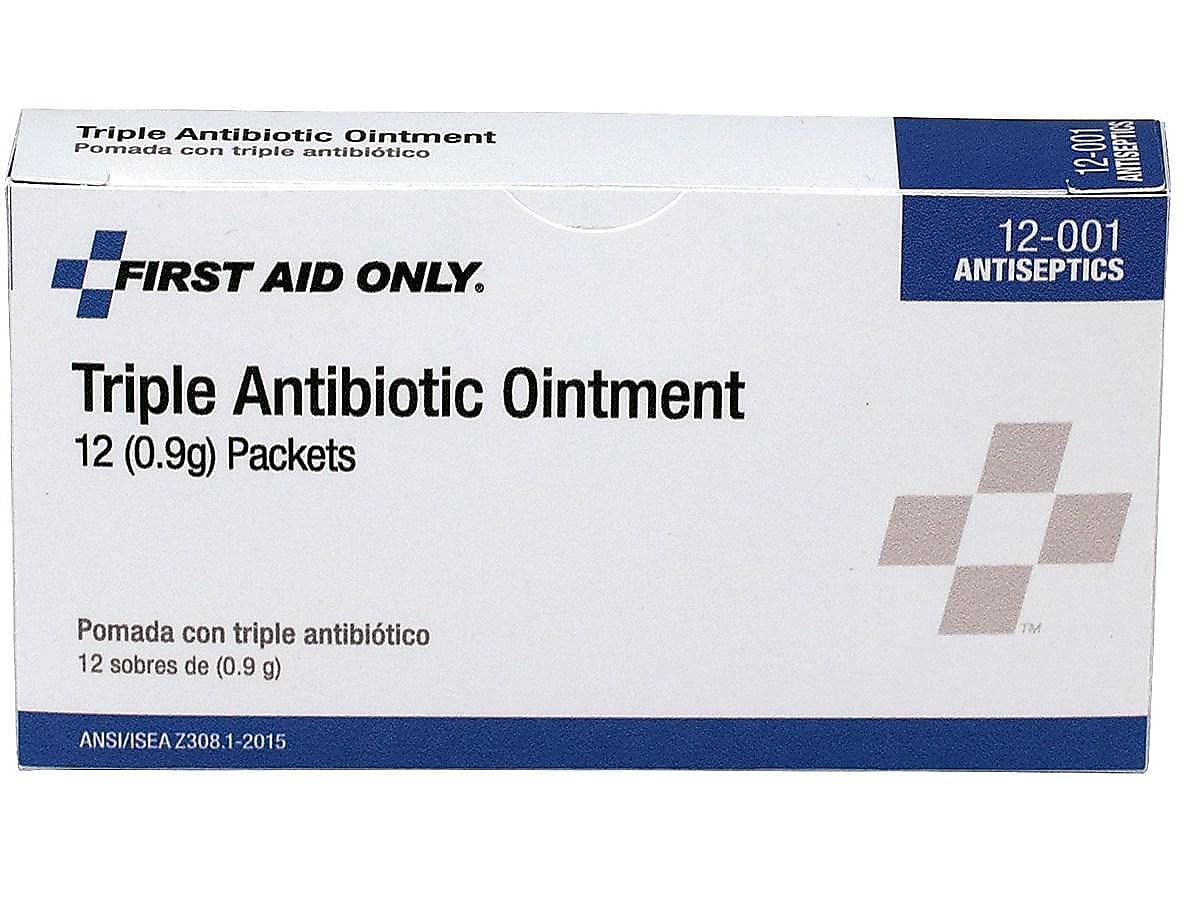 PhysiciansCare 12001 First Aid Kit Refill Triple Antibiotic Ointment 12 Box