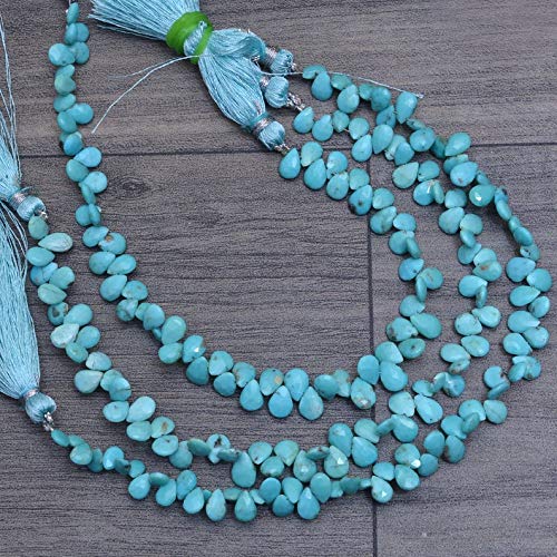 Perles poire turquoise naturelle véritable Arizona AAA+ contre les imitations