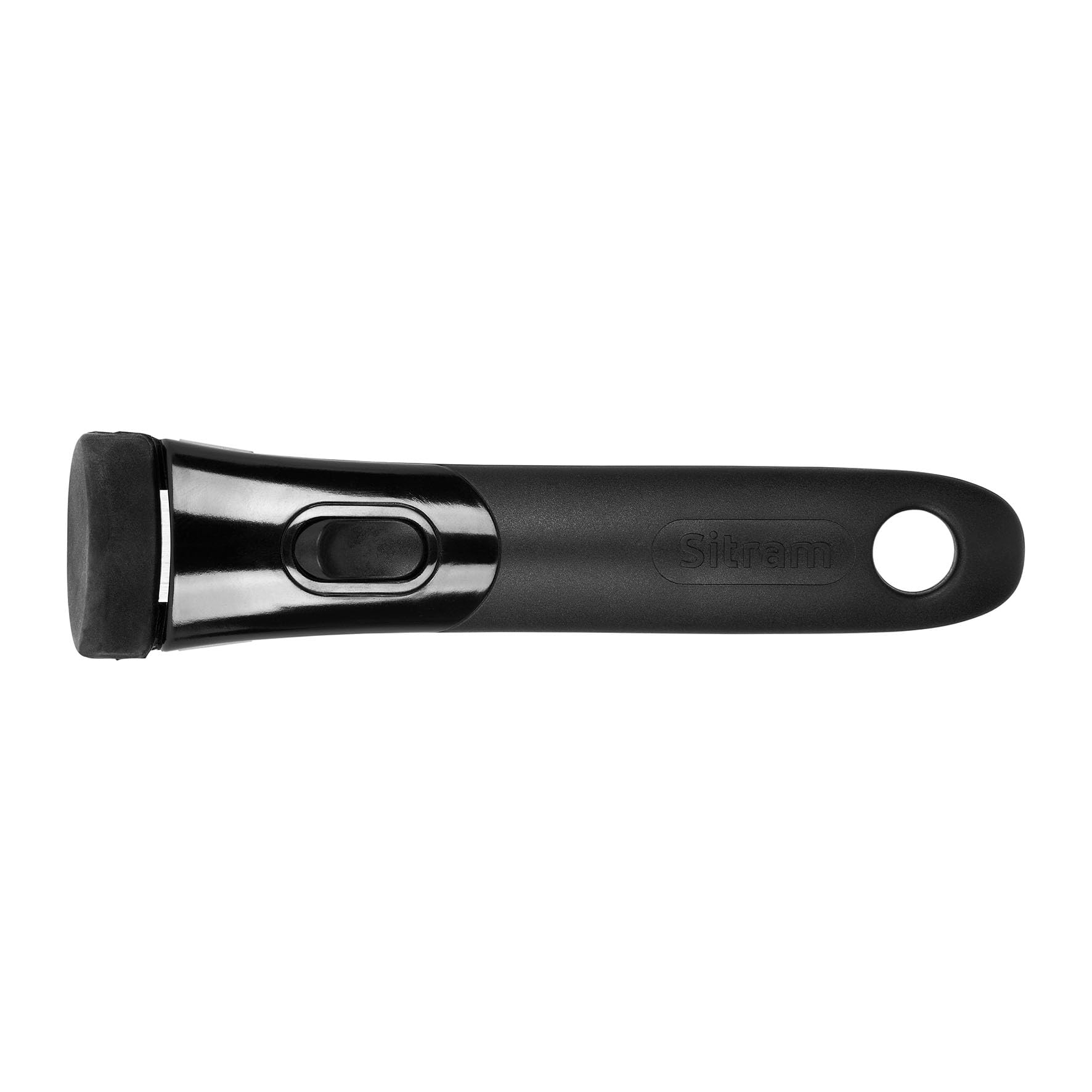 Sitram 716744 - Batteria da cucina in acciaio inox, 5 pezzi: 1 manico rimovibile, 1 casseruola Ø18 cm, 1 padella Ø28 cm, 1 padella Ø24 cm, 1 coperchio in vetro, rivestimento antiaderente in ceramica