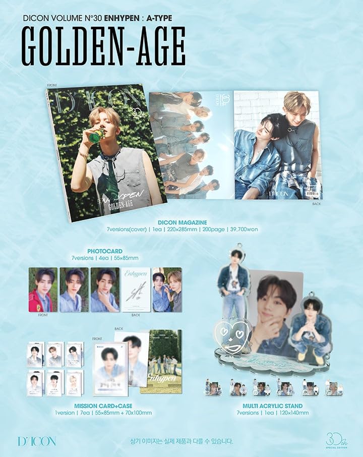 D-ICON Volume Nº30 Special Edition EN-HYPEN Golden Age (JUNGWON