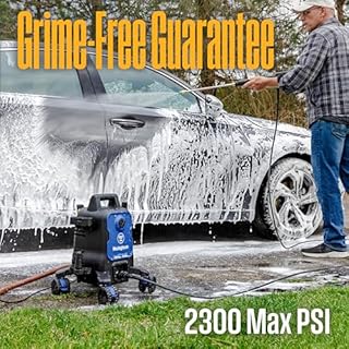 Westinghouse ePX3100 Electric Pressure Washer, 2300 Max PSI 1.76 Max GPM with Anti-Tipping Technology, Onboard Soap Tank, Pro-Style Steel Wand, 5-Nozzle Set, for Cars/Fences/Driveways/Home/Patios
