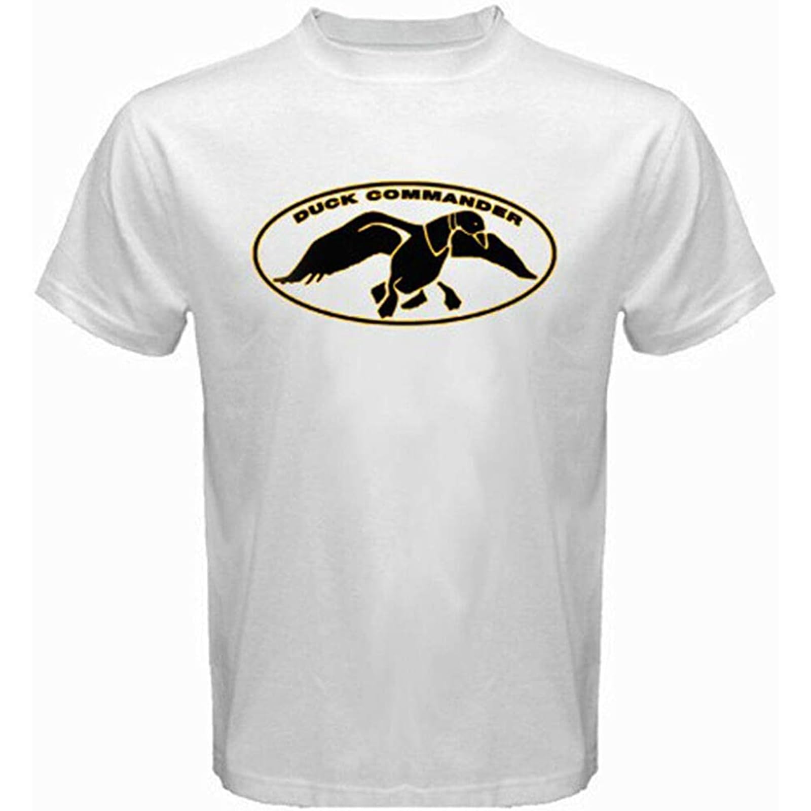 Diyilu Duck Dynasty Duck Commander Tv Show Men's White Black T-Shirt White L