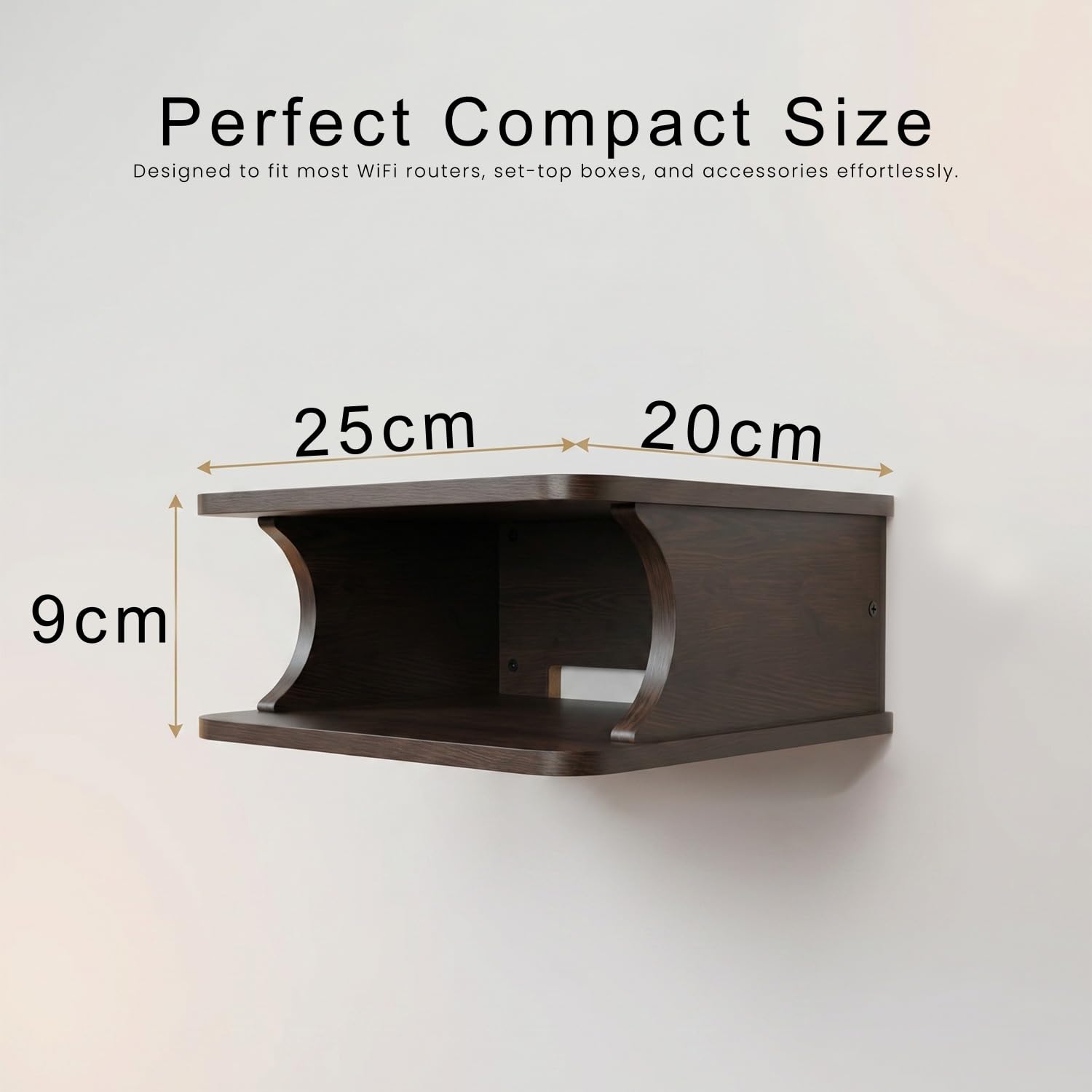 Wall Mounted Router Shelf - Organize Your WiFi -2