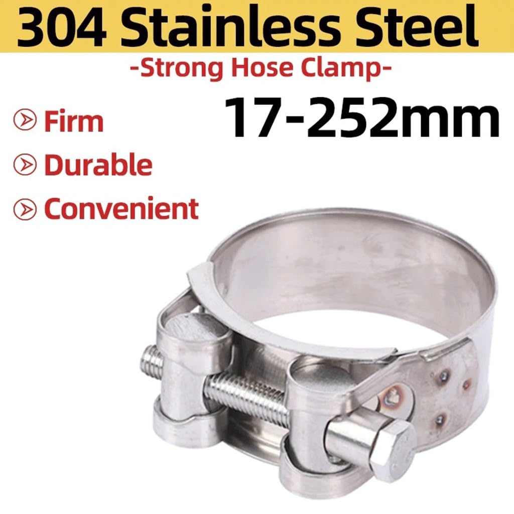 Pipe Clamps, Zacisk Do Węża Ze Stali Nierdzewnej 304 W Stylu Europejskim, Wiele Rozmiarów(201-213mm)