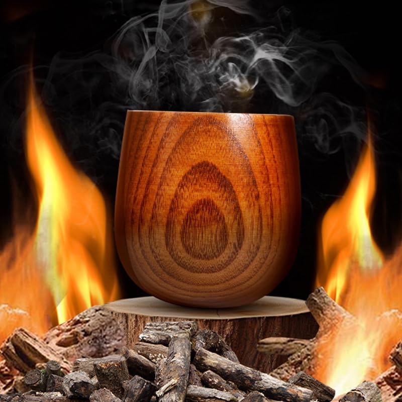 Charred Wooden Bourbon Drinking Gifts for Men - Old Fashioned Whiskey Glasses, Perfect Whiskey Tumbler for Men Who Have Everything, Great Valentine's Day Birthday Gifts for Boyfriend (2 Pack) - Image 2