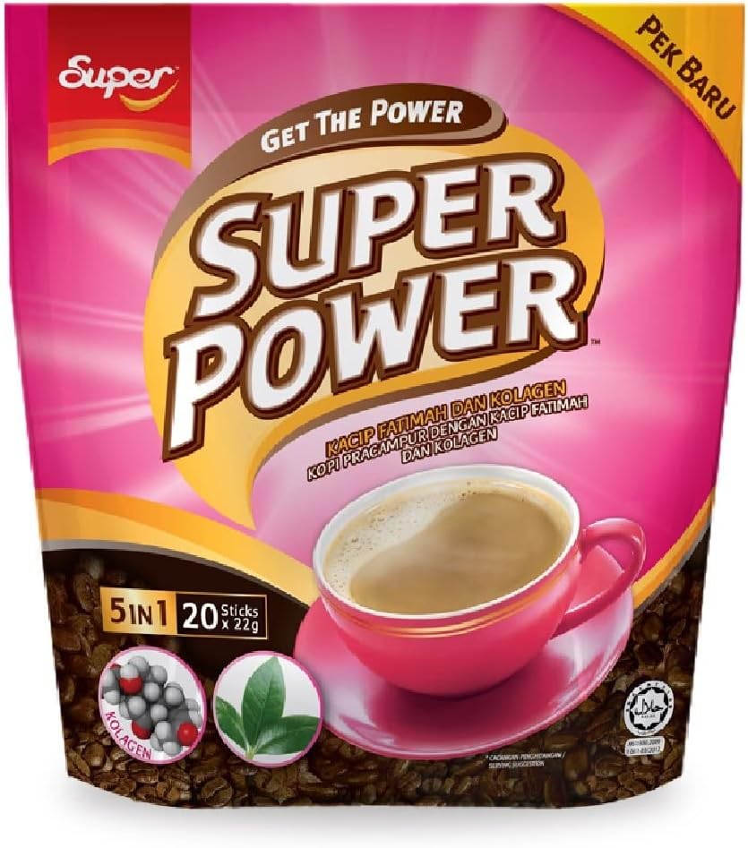 Super Power Instant Coffee (Ayu 5 in 1 Kacip Fatimah Coffee) 22g x 20 sticks