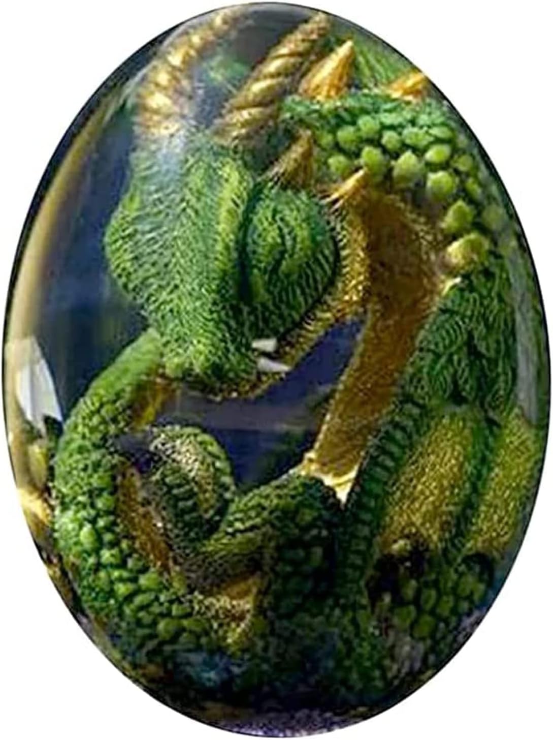 EIUY Lava Dragon Egg Dragon Egg Resin Crystal Transparent