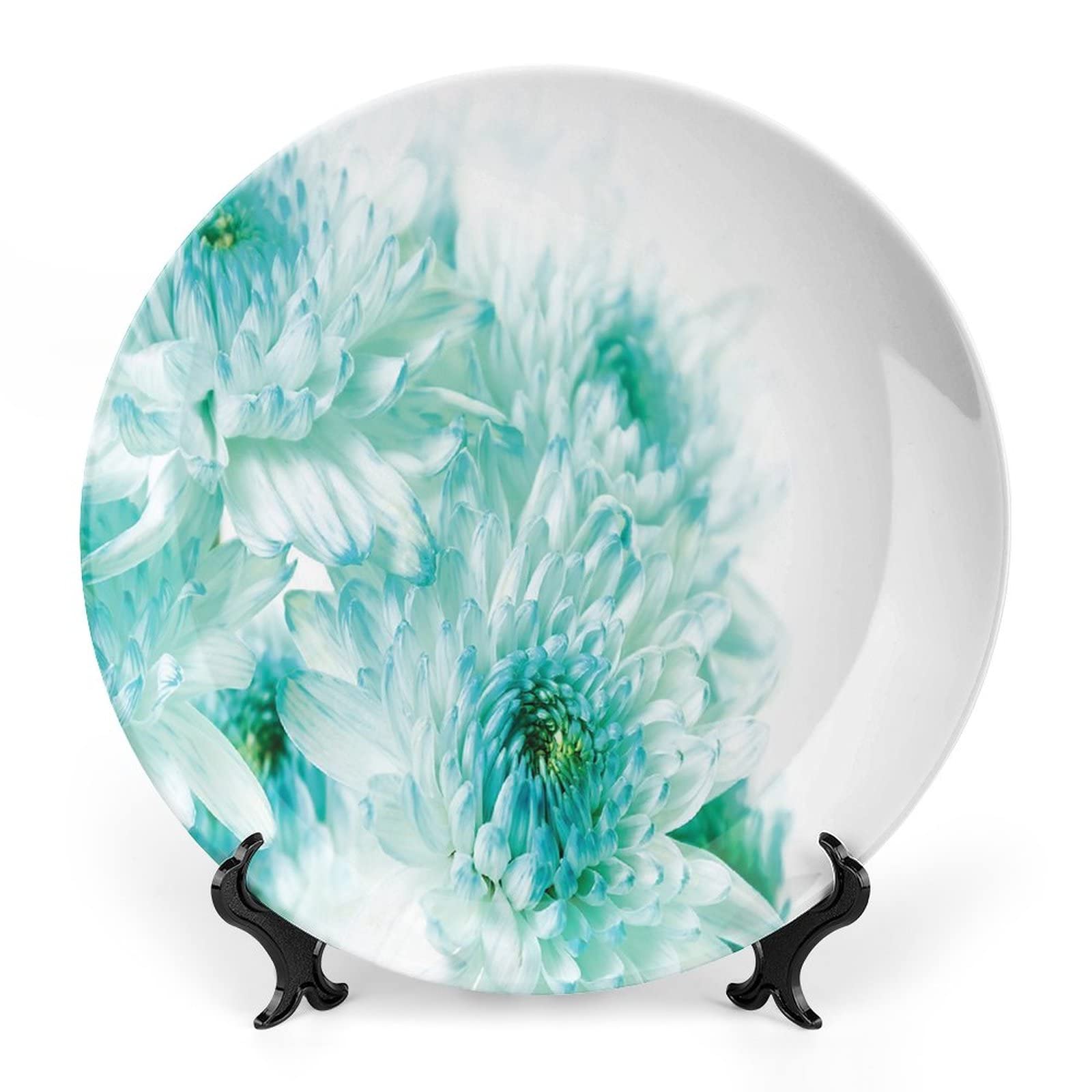 置物  2024 Decorative Plate 19cm Amazon.com: LIGUTARS Ceramic Plates, Aqua Decorative Ceramic