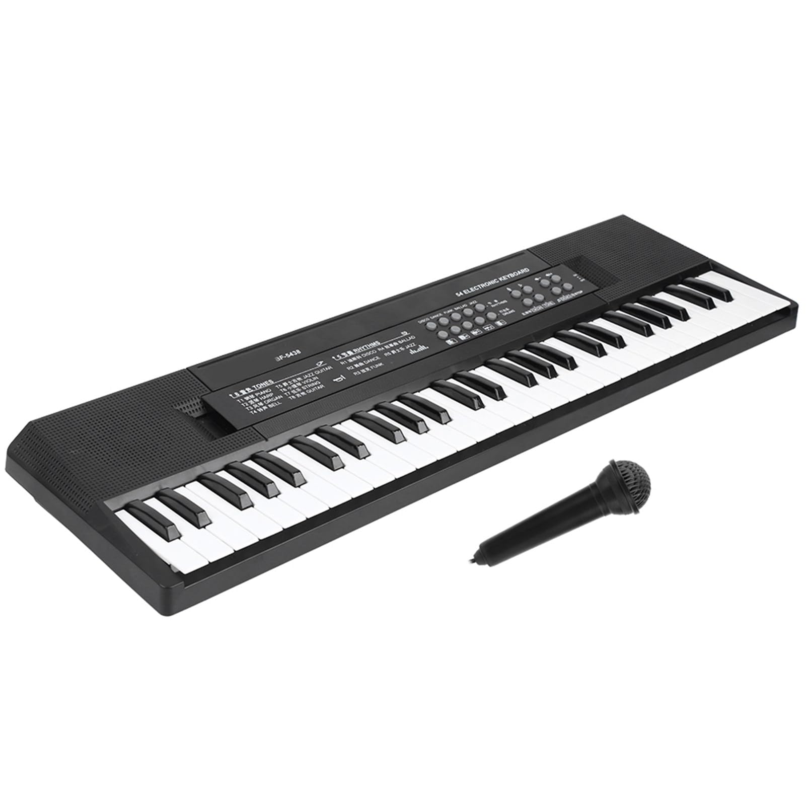 KIMISS Organo Elettronico a 54 Tasti con Telefono, Funzione di Registrazione e Volume Regolabile-Mini Tastiera per Pianoforte Per-strumento Musicale Portatile per Uso Interno e Esterno