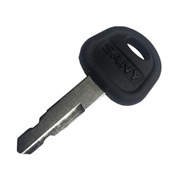2Pcs Ignition Key 60022654 60266568 Compatible with Sany Excavator 55 65 75 215 235 Bulldozers Graders Loader Rollers Loaders Telehandlers