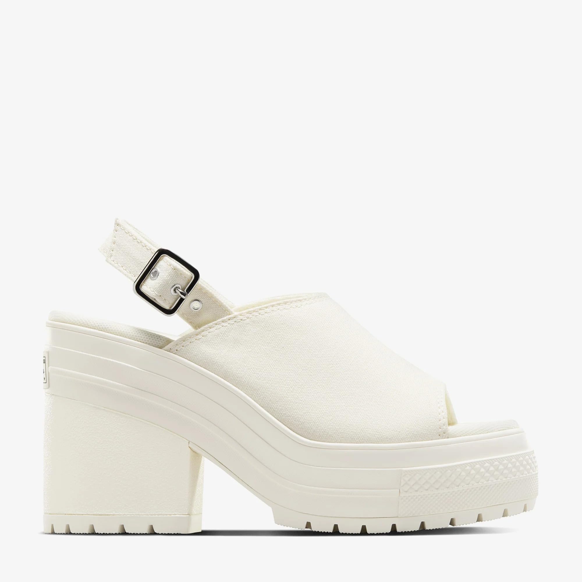 Converse Chuck 70 De Luxe Heel Unisex Krem Platform Sandalet Krem