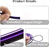 Tiras decorativas para interior de auto, universales 33 pies, estilo cromado para puertas y tablero, accesorios flexibles con herramienta de instalación (púrpura) 5