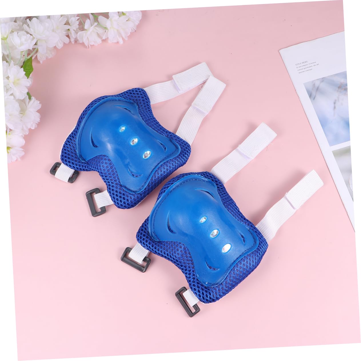 BRIGHTFUFU Kids Elbow Wrist Pads Set 6pcs Protective Gear for Skateboarding Roller Skating Outdoor Activities