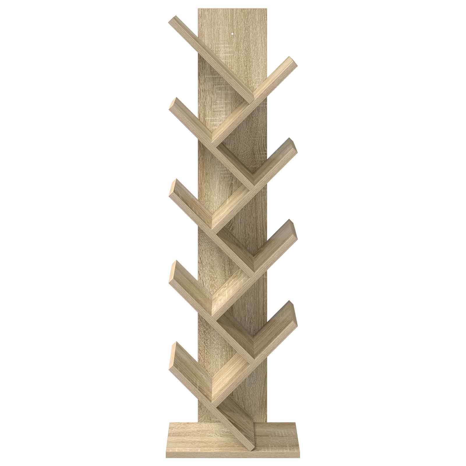 Scaffale a 6 ripiani, in legno, 30 x 18 x 100 cm, per soggiorno, camera da letto, ufficio, cameretta dei bambini, salvaspazio, stabile, versatile, decorazione, organizzatore, scaffale
