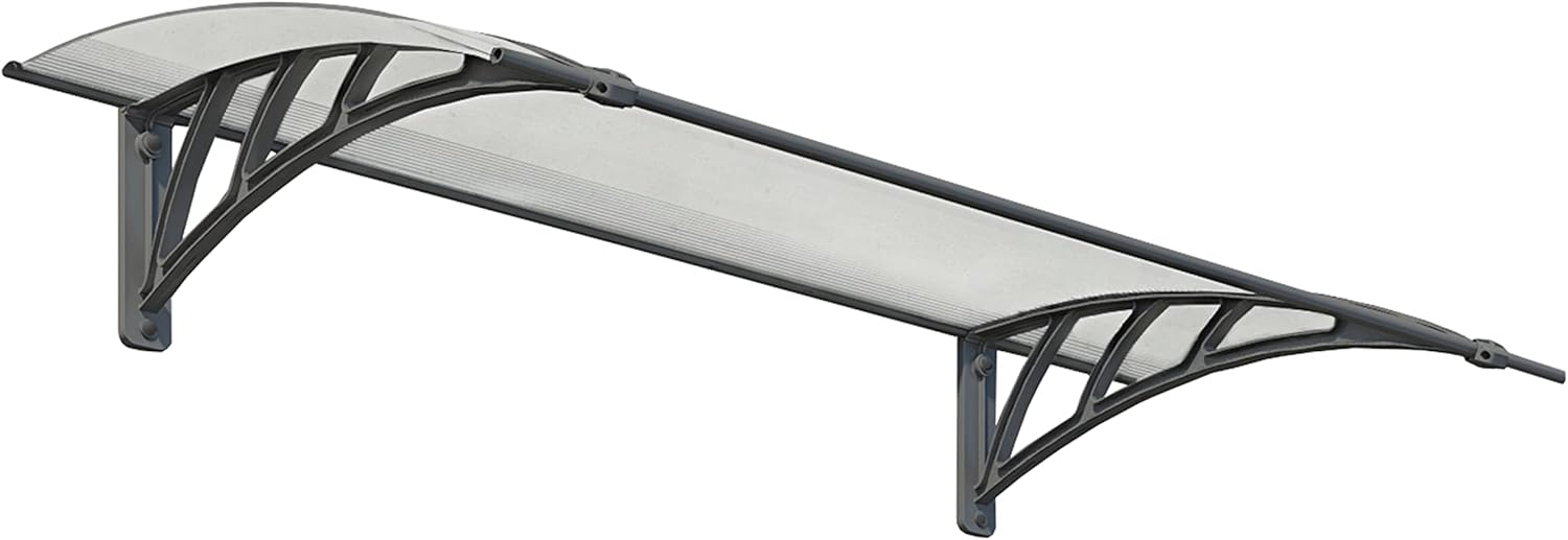 Palram - Canopia Neo 1350 Door Awning - 4' x 3' - Gray/Frost Gray/Frost 4' L x 3' W x 1' H