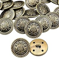 Lot De 12 Boutons Décoratifs Métalliques Rétro Pour Costume Ou Manteau