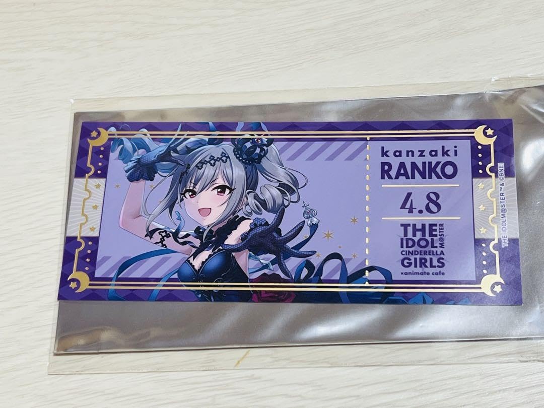 アイマス 学マス 藤田ことね 箔押しチケットカード アニメイトカフェ 学園アイドルマスター トレーディング箔押しチケットカード全10