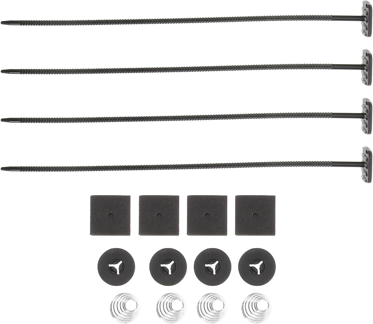 Ipetboom Universal Car Fan Mounting Kit with Zip Ties and Transmission Cooler Clips, Radiator Fan Accessory Set for Engine Cooling and Oil Cooler Installation, Compatible with Automotive