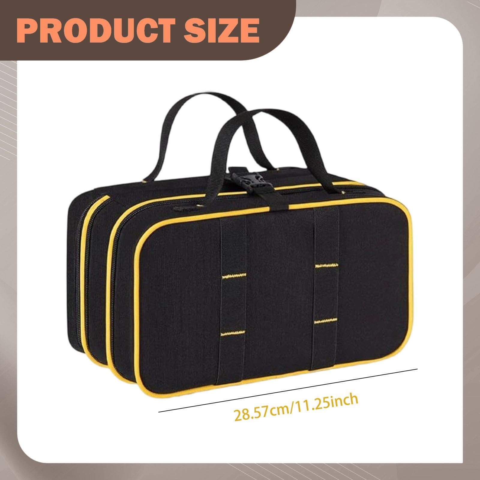 Bolsa de Herramientas Enrollable de Pliegues, Organizador de Herramientas para Electricistas (hombres)