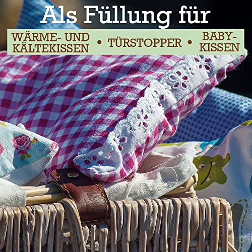 Leinsamen Leinsaat Naturbelassene Leinsamenkörner Einzelfuttermittel Flachssamen ganze Körner Wärmekissen Kissen 15 kg Futterzusatz Pferde Vögel Geflügel DML