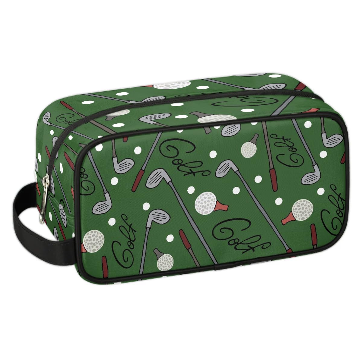 LOMBARDIDEN Golf Ball Travel Toiletry Bag for Boys Men - Hanging Wash Bag for Kids - Waterproof Shaving Bag Bathroom Bags for Toiletries Accessories