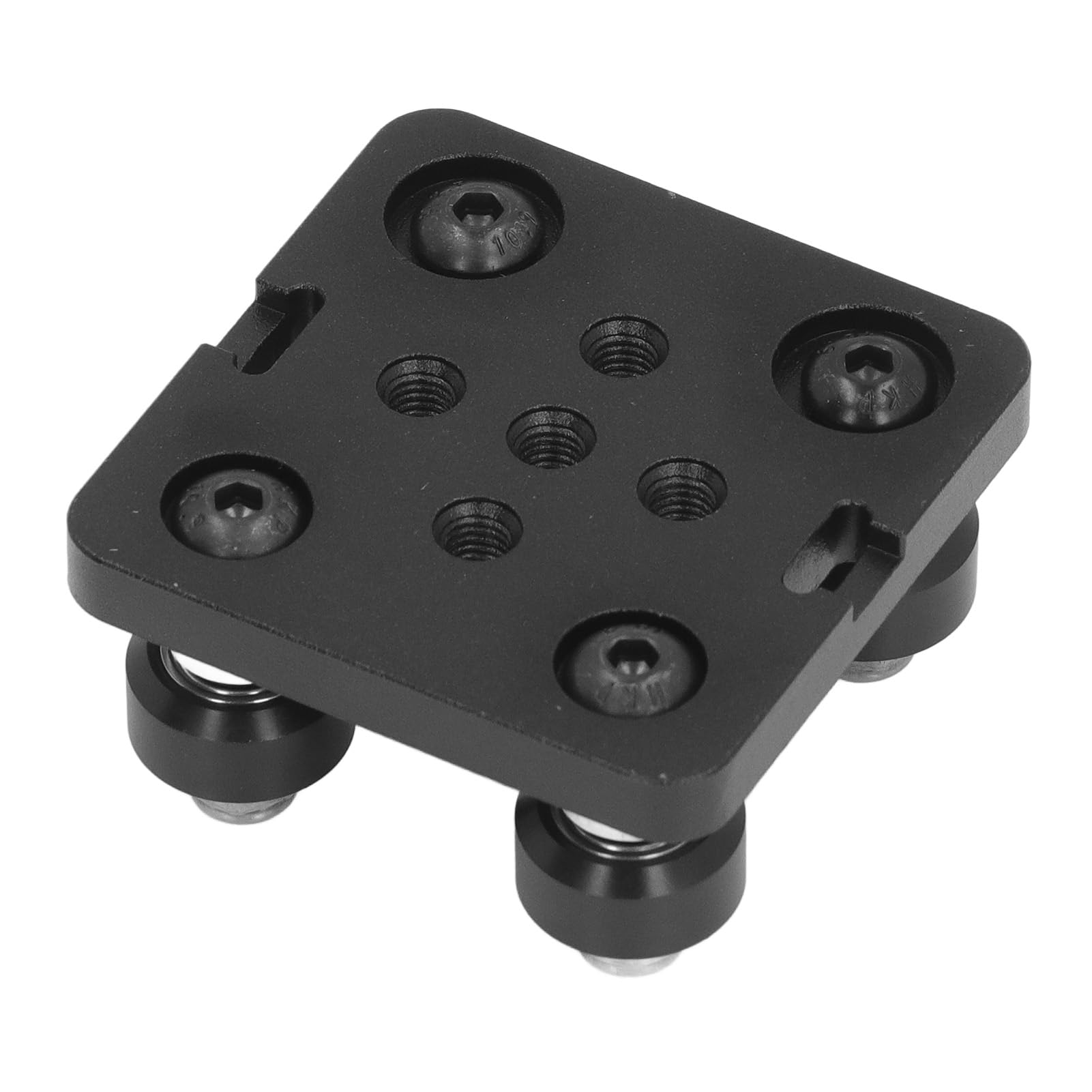 Cocoarm Placa de Rueda en V de 4 Uds., Piezas de Impresora 3D CNC de Aleación de Aluminio Pequeñas para Serie 2020V, Color Negro, Duradero, Resistente y Fácil de Montar
